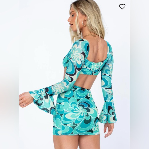 PRINCESS POLLY SOUL SISTER SET GREEN MULTI COLOR SIZE SMALL / SIZE 6 - Picture 3 of 6